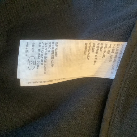 Abercrombie & Fitch Navy Windowpane Trench Coat – Size XL - Picture 6 of 14